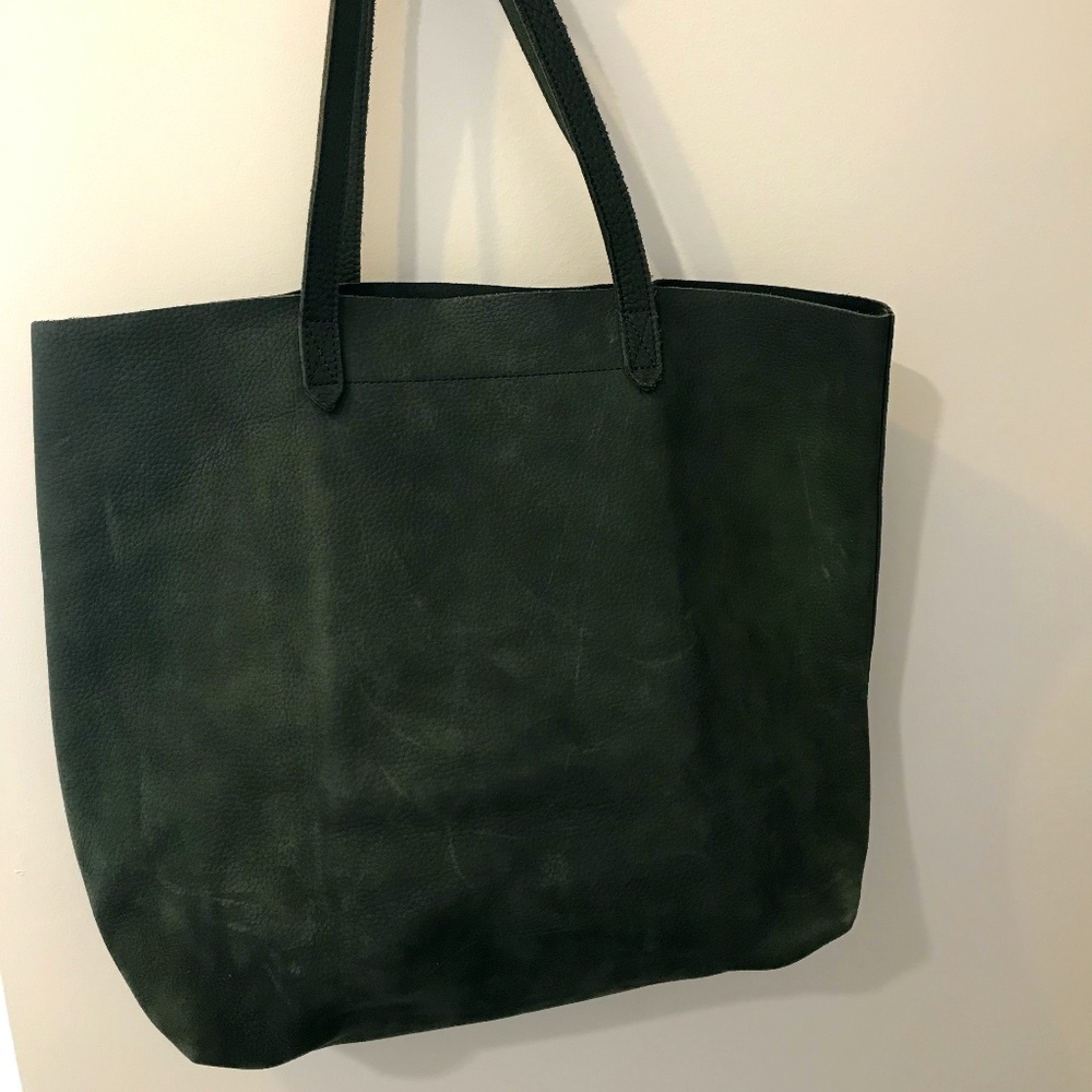Madewell Transport Tote Spruce Green Suede